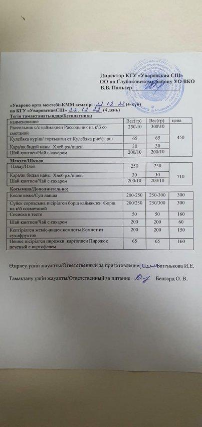 Меню